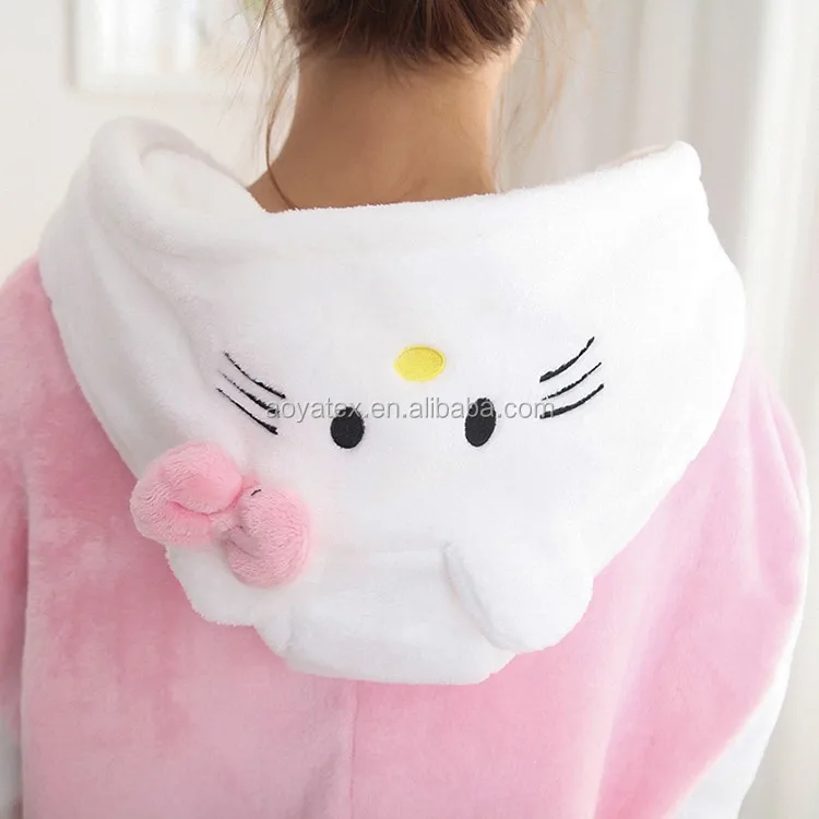 ハローキティコーラルフリース動物ホームバスローブセクシー大人ワンピース卸売 Buy 動物ロンパース セクシーな大人の 卸売ロンパース Product On Alibaba Com