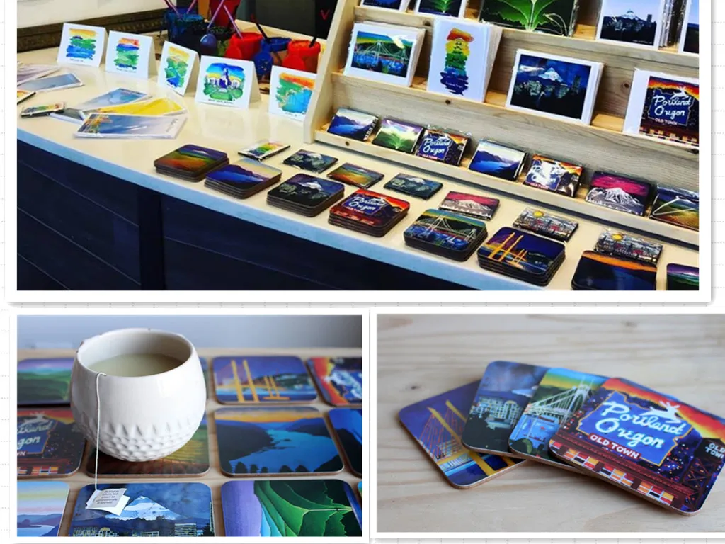 Promotional Custom Square Logo Printed Wooden Beer Drink Mdf Cork Coaster Buy Mdf Cork Coaster