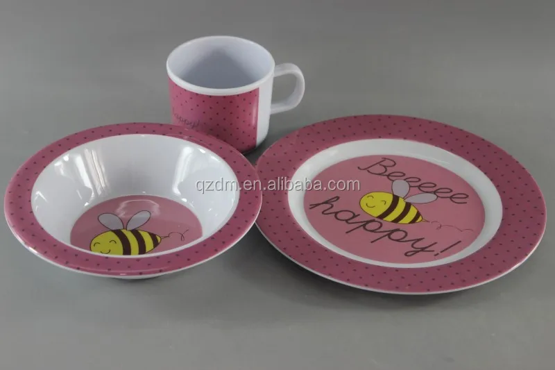 3pcs Melamine Kinds Dinner Set Food gradeTableware