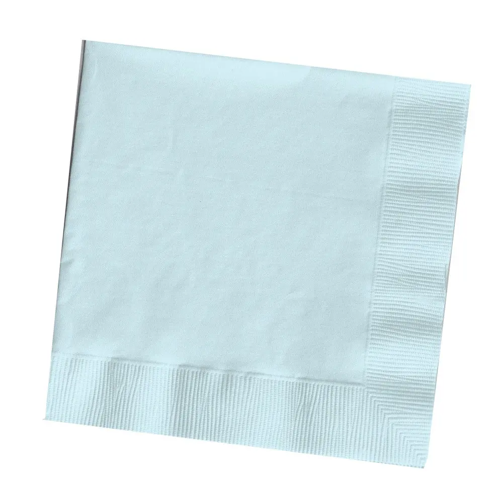 Buy 25Count Touch of Color 3Ply Paper Dinner Napkins, Pastel Blue in