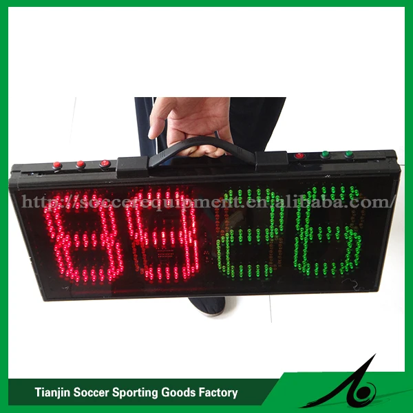 Single face led football substitute board