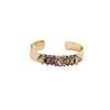 Wholesale Elegant Gem Open Opaque Cuff Bracelet Bangle