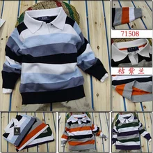 Baby boy sweater Stripe fashion brand Spring Autumn children clothes V-neck designer party kid Casual sweater camiseta infantil