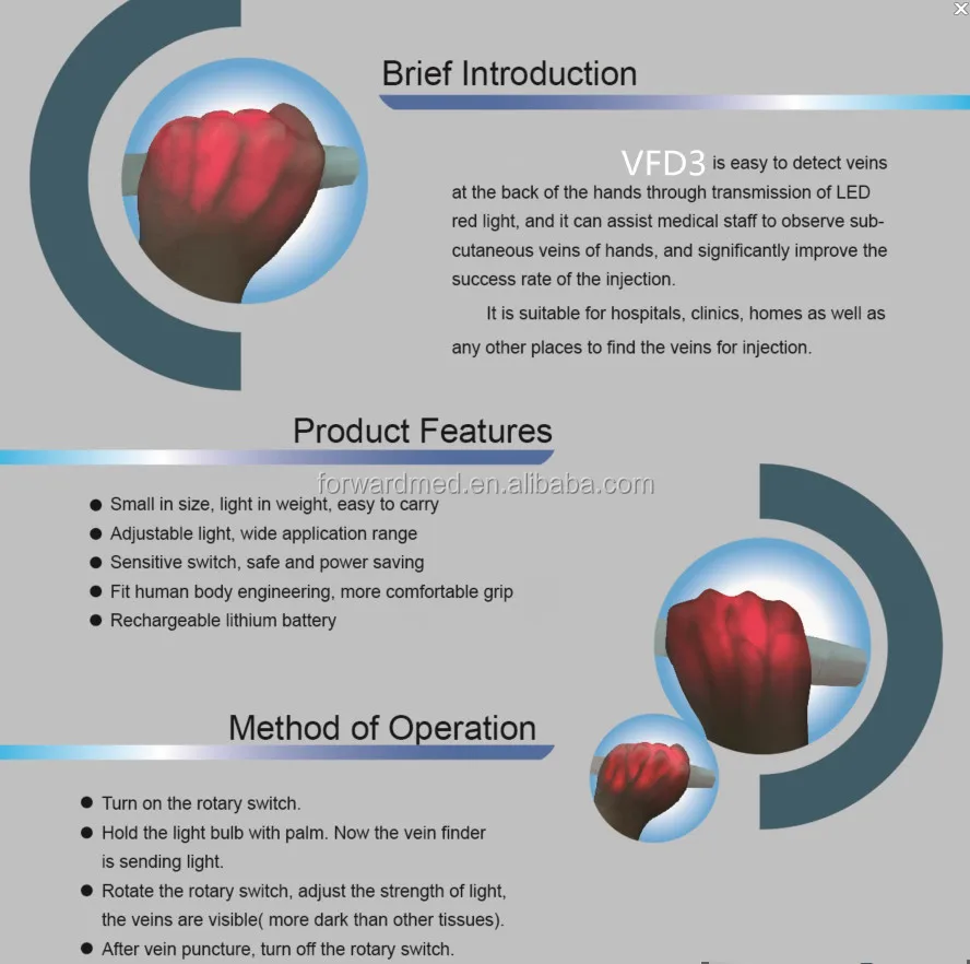 Hospital Injection Portable Infrared Vein Locator Buy Accurate