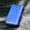 Guangzhou leather manufacturer new luxury handwork purse original style real python long purse wallet snake skin