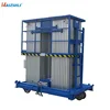 Excellent quality aerial work platform 4 mast 200kg 14 meter aluminum alloy lift platform