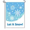High Quality 12x18 Inch Digital Printing Polyester Let it Snow Garden Flag(Winter)