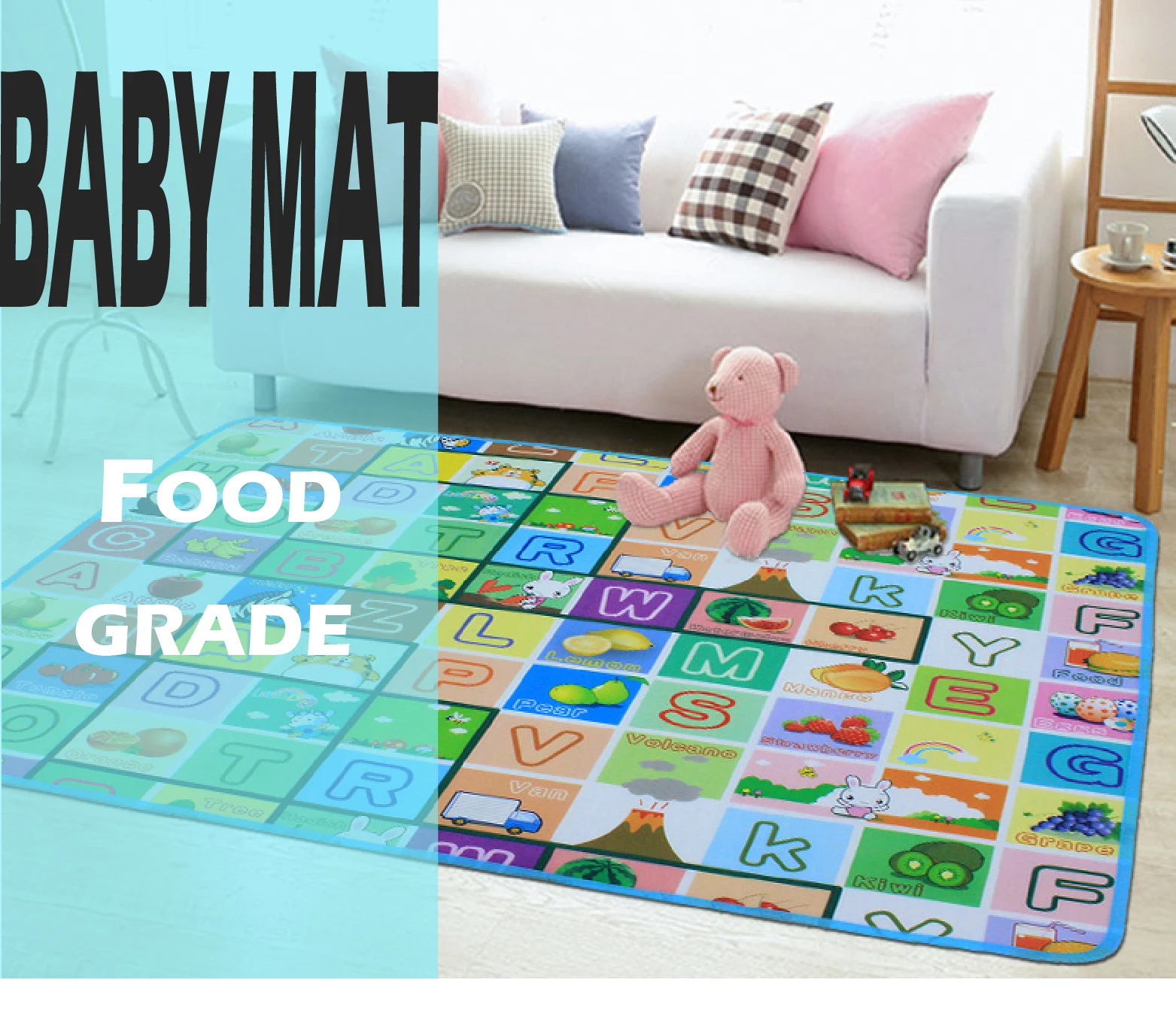 Ecofriendly Gym Floor Soft Epe Foam Waterproof Baby Crawl Kids Play