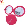 Promotion silicone rubber Makeup Mirror/double pocket mirror/cosmtic mirror