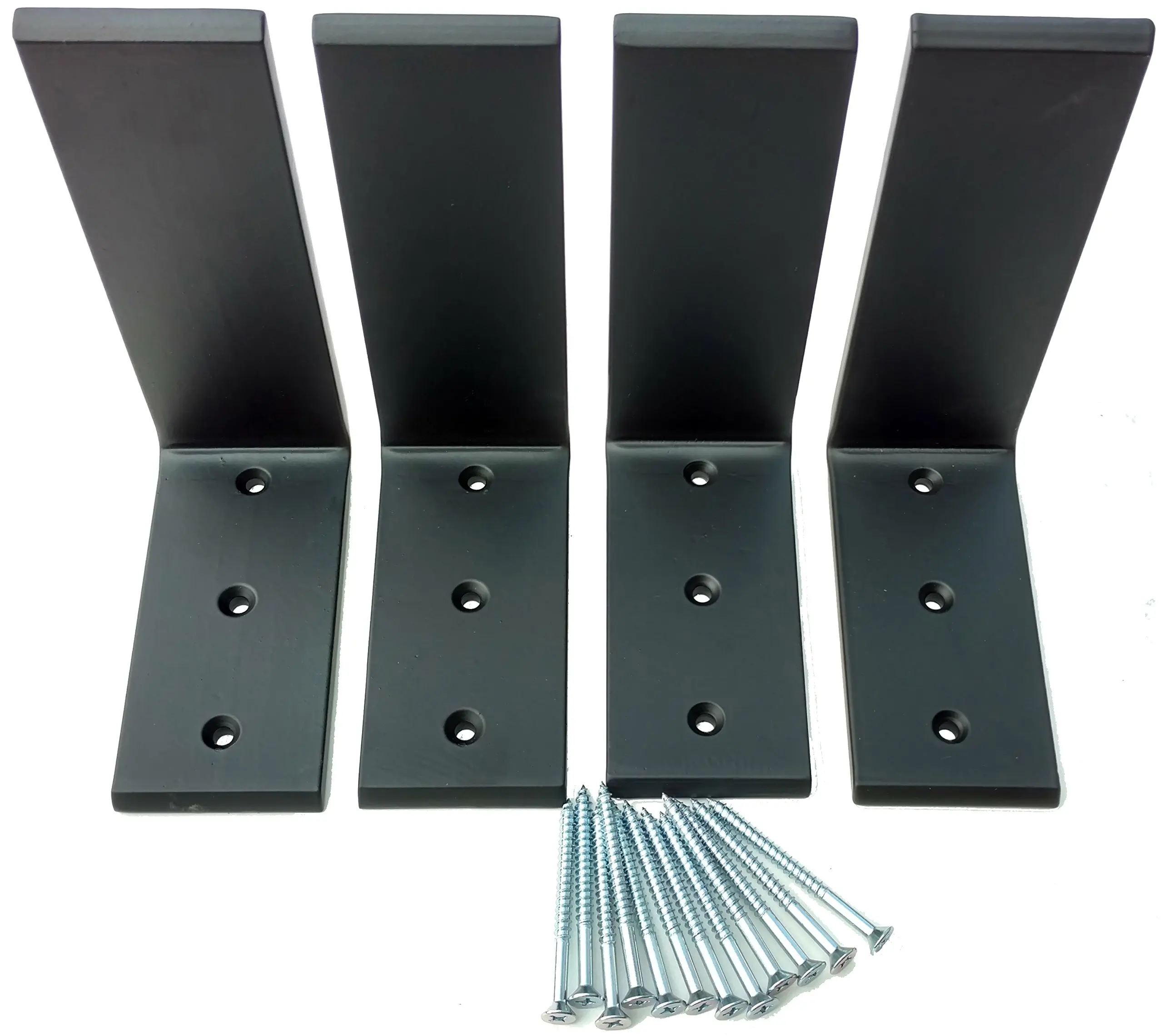 Braces Adumly Set Of 4 Pcs Heavy Duty Black Steel 6 X8 Countertop