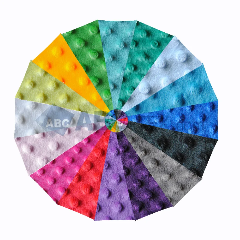 Minky Dot Fabric baby diaper minky dot blanket use fabric