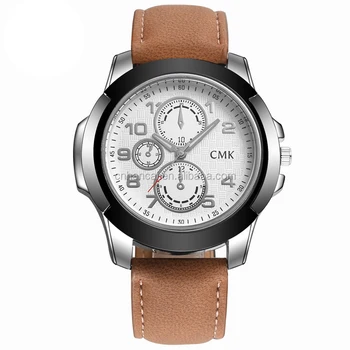 Pulsera 2 Deportes Correa Hombres Lujo Cuarzo Alta Color Reloj Casual Marca De Buy Libre Cmk Al Aire Cuero Moda Relojes Calidad PkuXZi