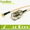 LinkAcc-1T1 6inch RF coaxial pigtial cable UHF female SO239 to MCX male Angle RA RG316 cable