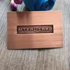 Factory price rose gold stainless steel business card