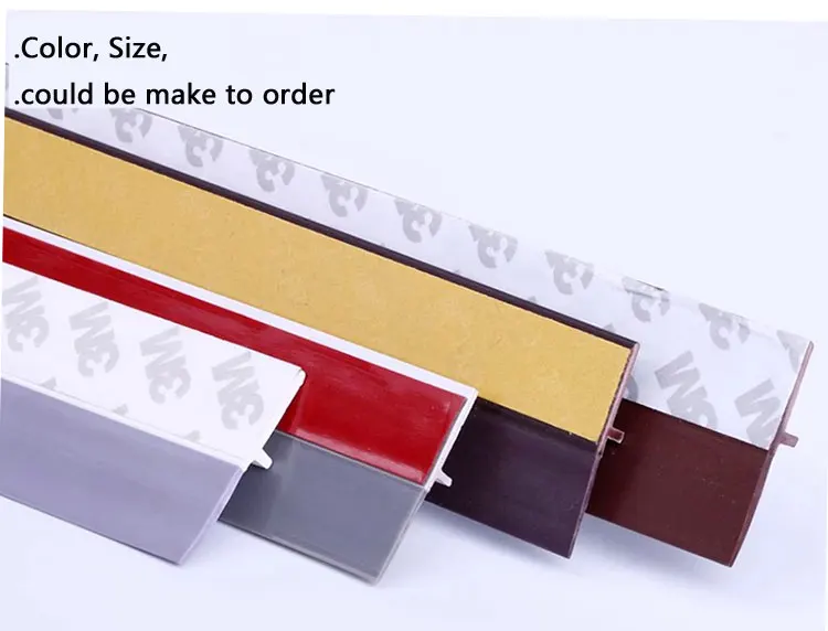 Windproof Door Bottom Sealing Pvc Seal Strip Adhesive Plastic Door