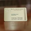 Carved Technique OEM Metal Business Card , etched stainless steel