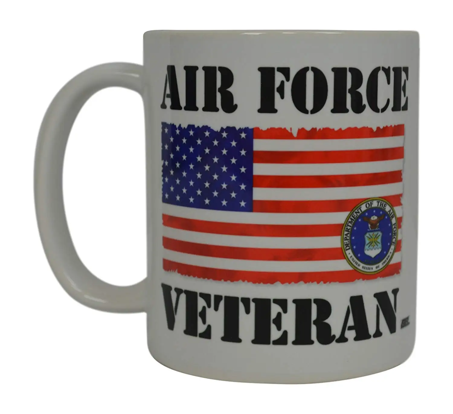 USAF Air Force Gift Mug Military American Flag United States Patriotic