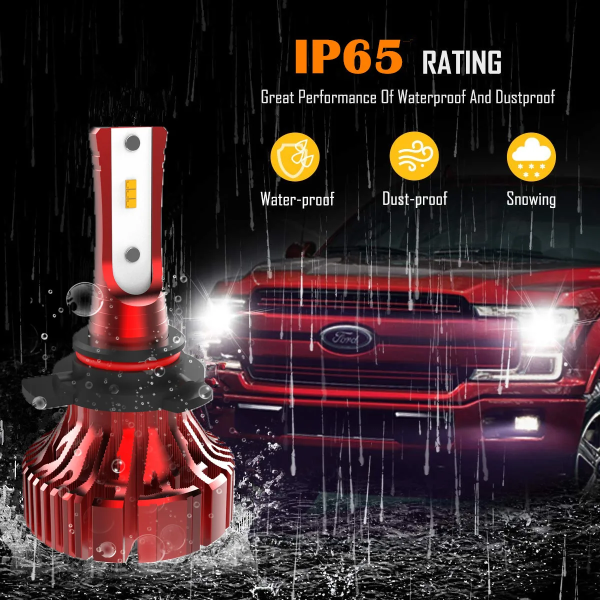 I8 Fanless Mini LED Headlight
