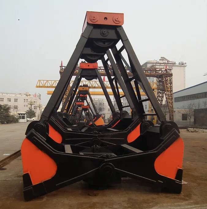 挖掘机重型设备翻盖式抓斗