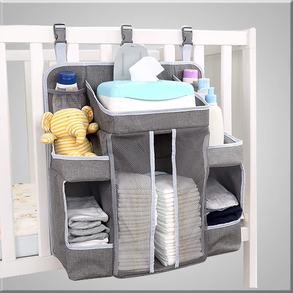 Baby Nursery Organizer And Diaper Caddy Organizer,Hanging Changing ...