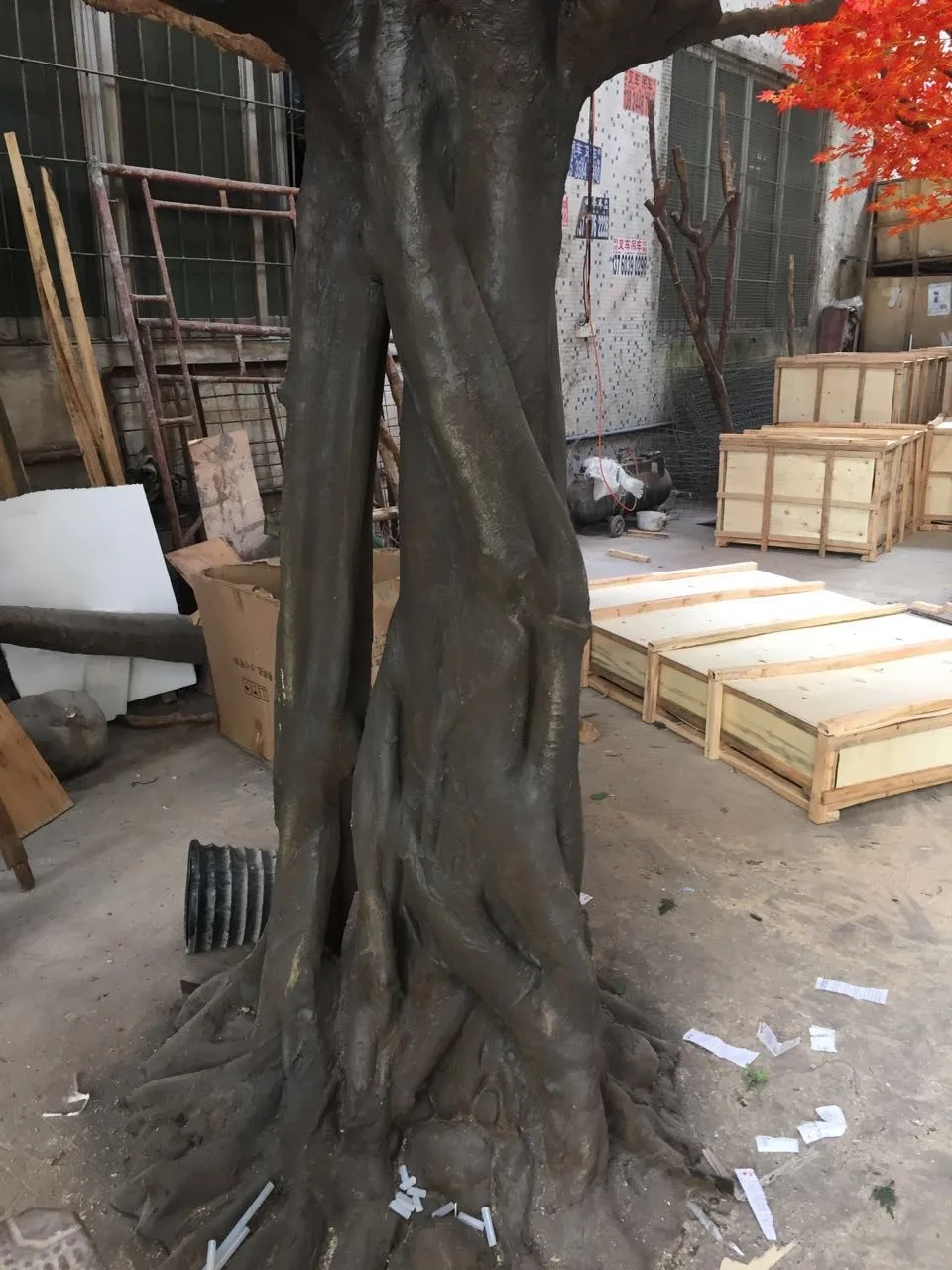 Customs Factory Sale Huge Life Size Outdoor Artificial Trees Big Shade