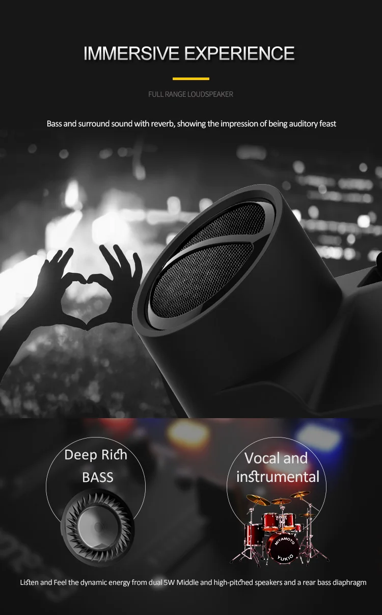 LAIMODA 2019 New design Three in one 3in1 Portable Holder qi Wireless phone charger Bluetooth Speaker with 1200mAh Power Bank - ANKUX.COM