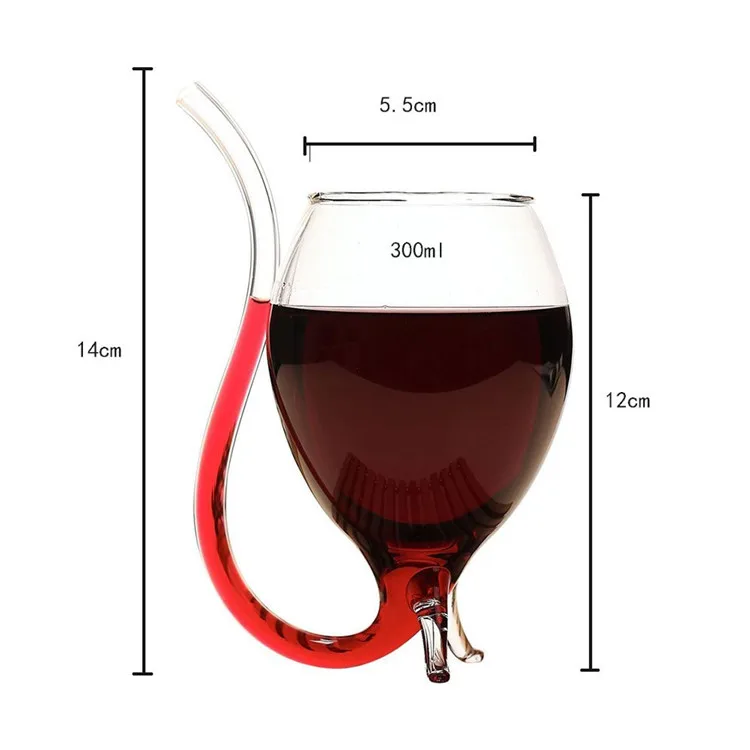AIHPO05 Unique 300ml Hand Blown Cheap Drinking Wine Whisky Glass Cup Mug wi...