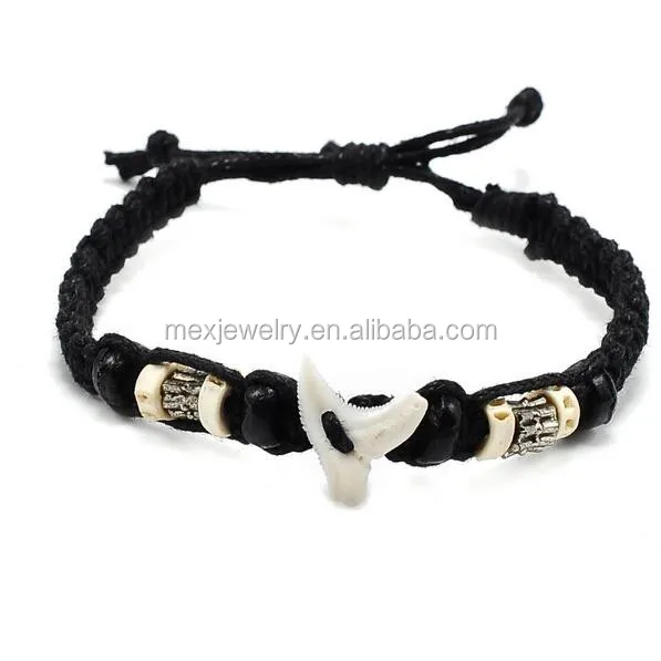 Tribal Real Sharks Tooth Lucky Brown Bracelet 