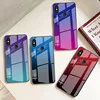 New Durable Tempered Glass Cover Gradient Color TPU Bumper Phone Case For Xiaomi Redmi Note 5 Pro