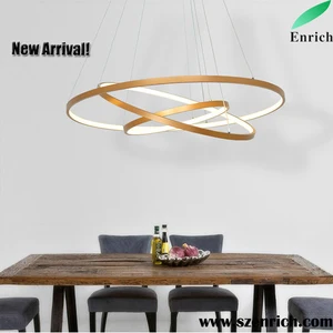 Modern Circular Led Chandelier Adjule Hanging Light Three Ring Collection Contemporary Ceiling Pendant Modern Circular Led Chandelier Adjule Hanging Light Three Ring Collection Contemporary Ceiling Pendant