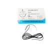 USP 2 1 0 2/0 3/0 4/0 Silk Surgical Sutures with Needle