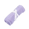 2019 New Product Summer Roll Cotton Knit Crib Bedding Crochet Baby Swaddle Blanket Hole Wrap