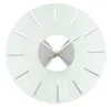 Aluminum hands Customized glass wall clock reloj decorative sala wall clock