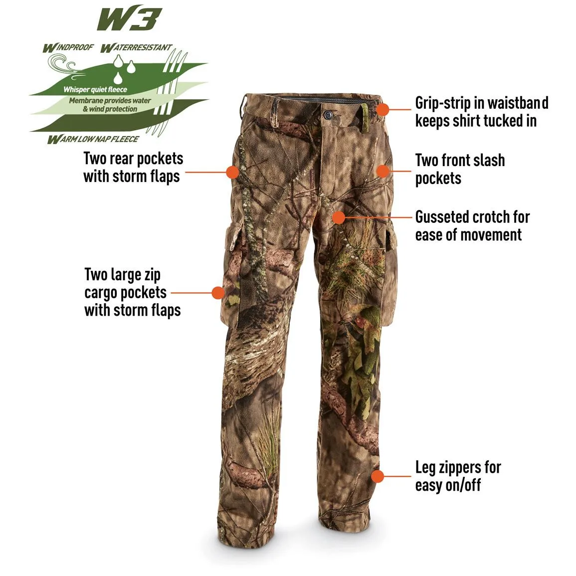 stretch camo hunting pants