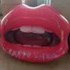 Swimming pool float line Red mouth buoy inflatable Lip pool float for air mattress