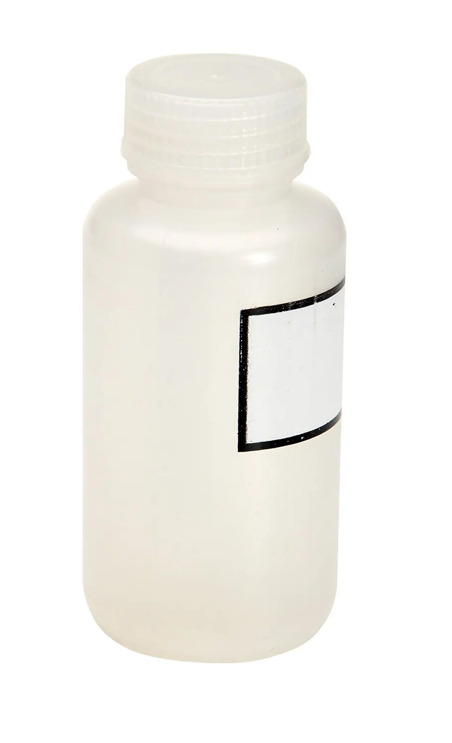 Translucent Round Plastic Bottle with Natural Cap LDPE Vestil BTL-W-4 Wide-Mouth Low Density Polyethylene 4 oz Capacity