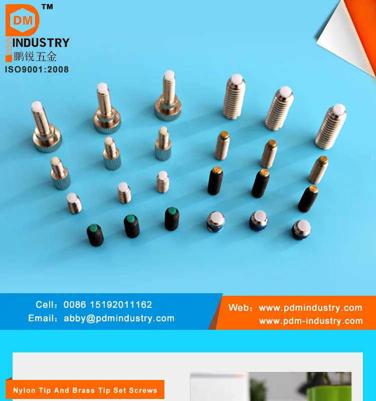 Nylon Tip Set Screw With Nylon Patch Locking Buy Soft Tip Set Screw