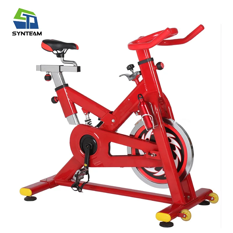 red exercise bike