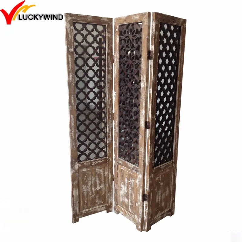 Shabby Chic Small Decorative Wooden Folding Partition Screen Buy Wood