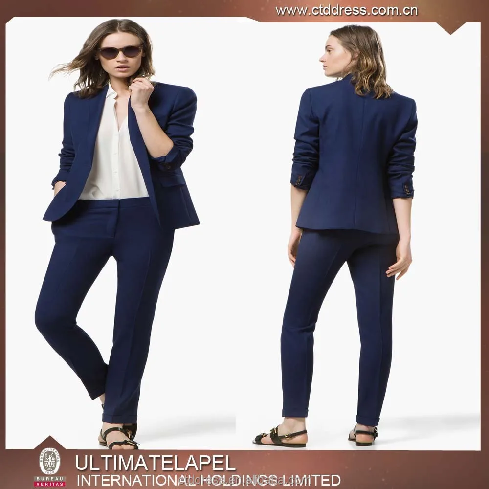 navy blue womens business suit