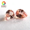 Morganite Sapphire Synthetic Corundum pear high quality Loose Gemstone