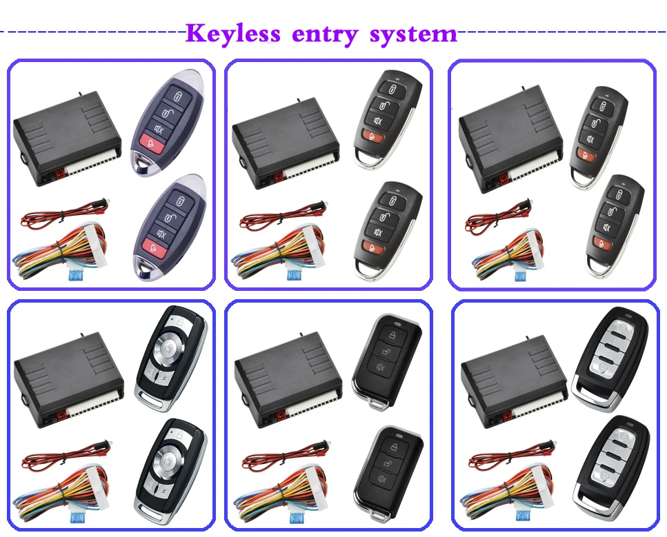 Car Remote Central Door Lock Keyless Entry Alarm System Locking Kit