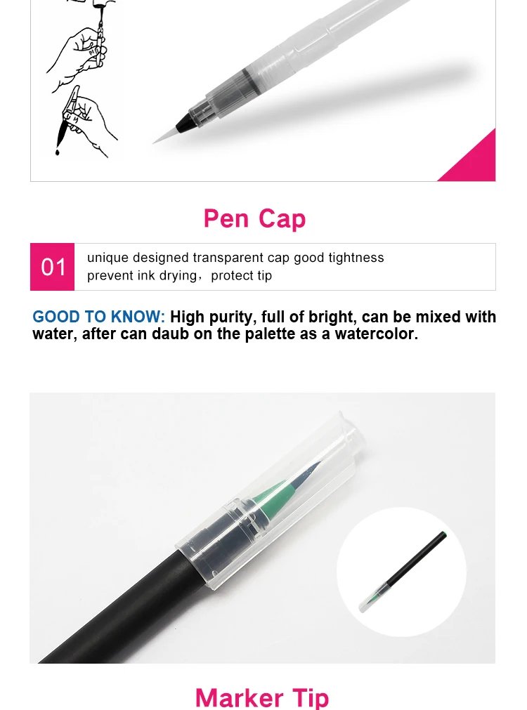water brush marker pen