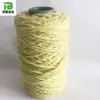 Light yellow polyester and cotton yarn in rolls