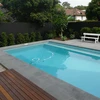 Natural granite tile swimming pool coping