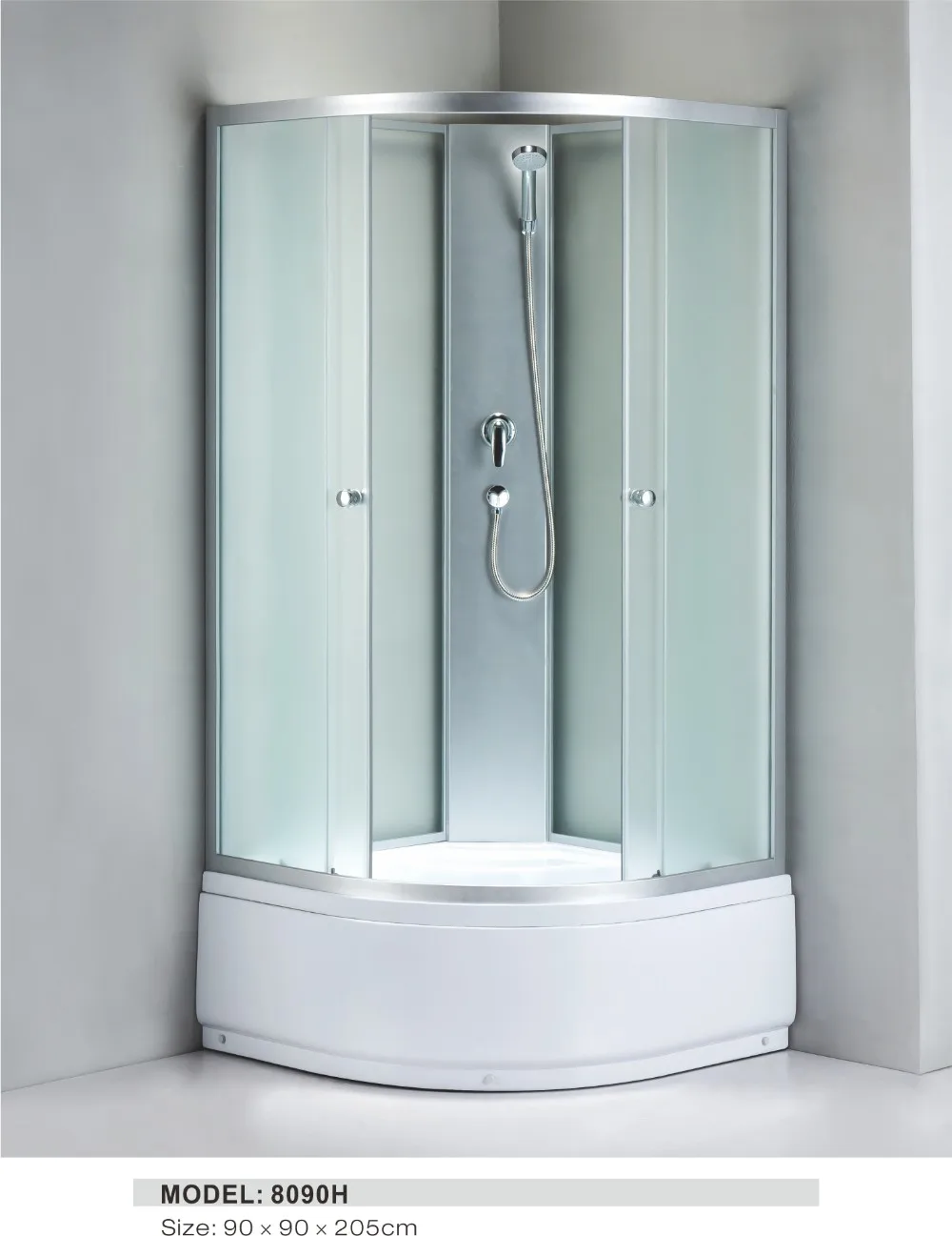 High Tray Cheap Shower Enclosure And Shower Room With Sliding Door