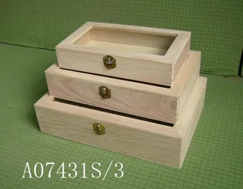 small wooden display box