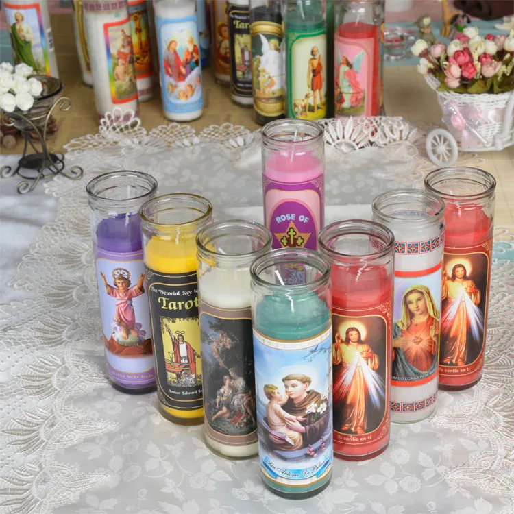 Wholesale High Quality Religious Candles/votive Candles Round Pillar