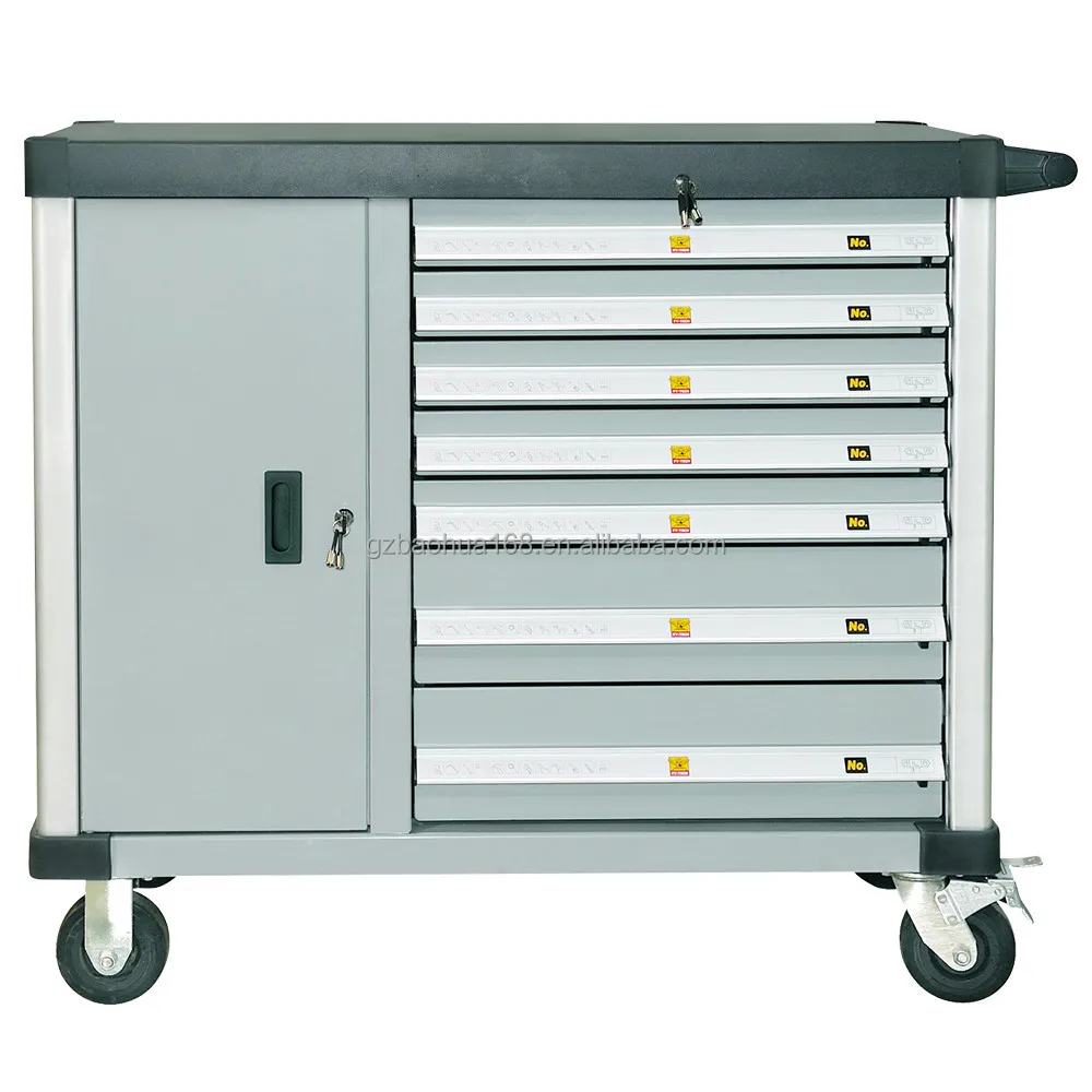 Mobile Tool Trolley With Wheels/aluminum Alloy Tool Box