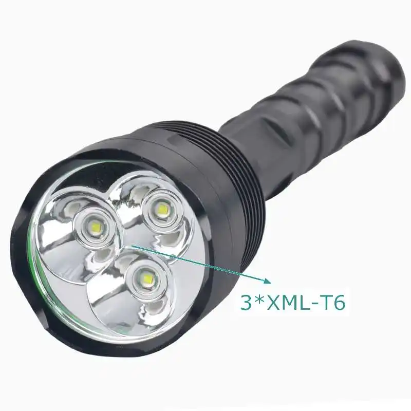 Most Lightness Water Resistant 3 XML-T6 3000 Torch Military Tactical led flashlight
